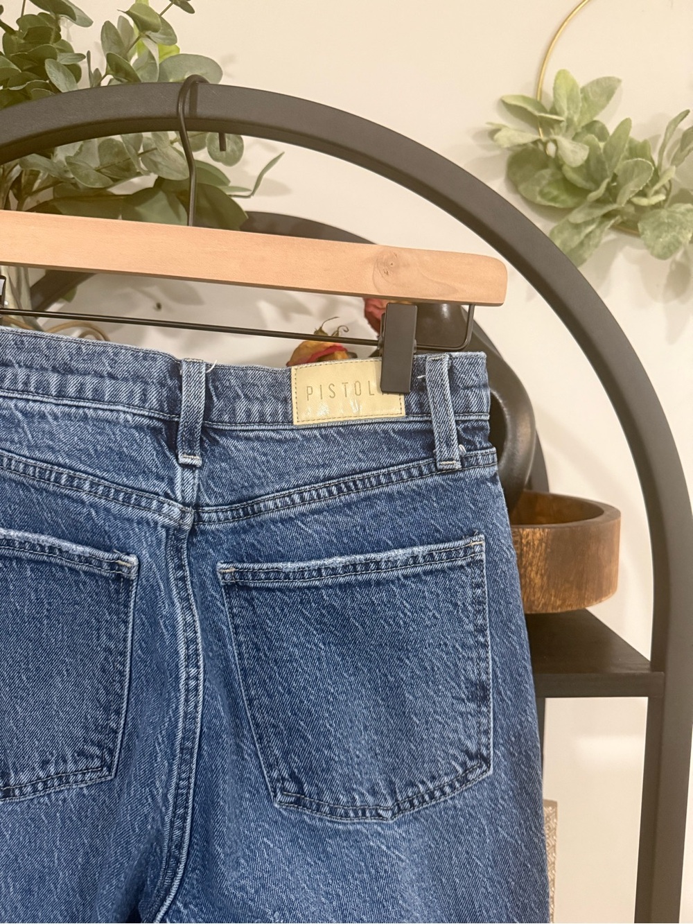 Pistola High Rise Straight Leg Jeans Medium Wash Size 26 - Picture 8 of 10